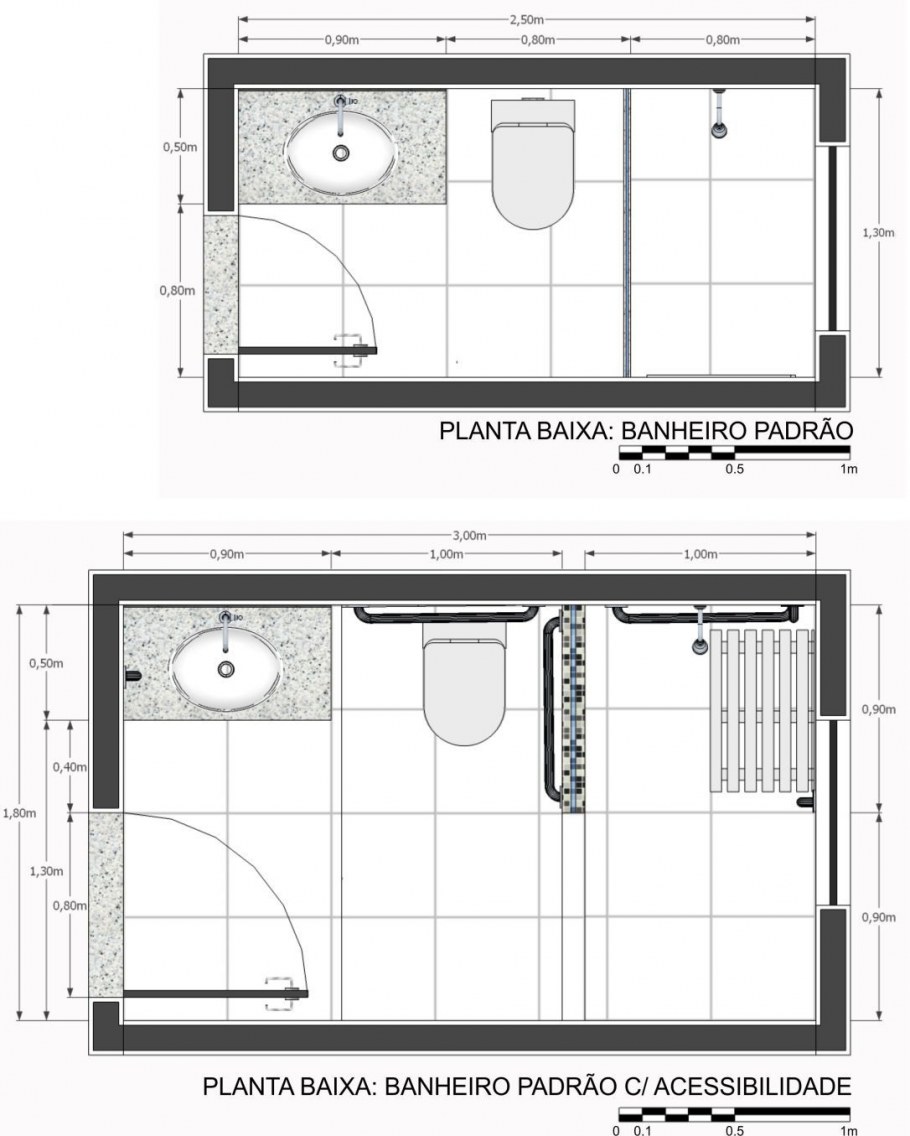 Санузел с душевой 2х2 чертеж