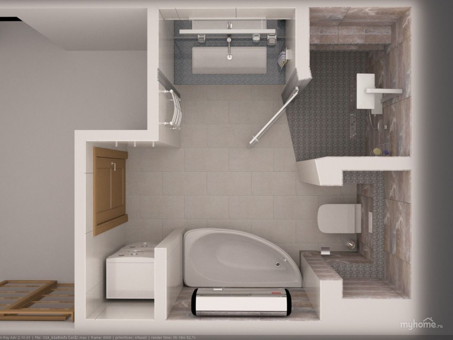 Раздельный санузел планировка