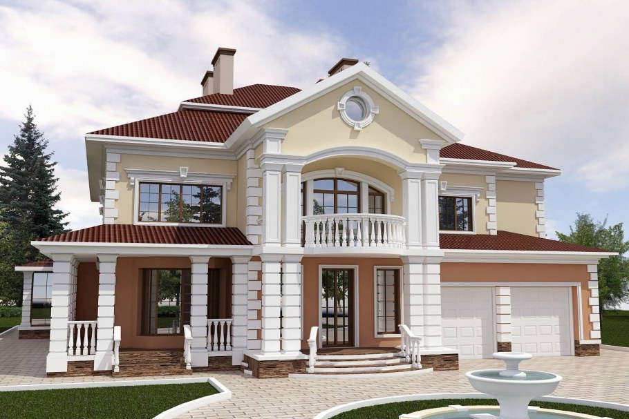 Декор фасада дома