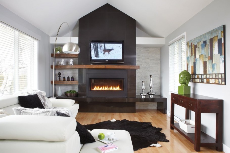 Эко камин в доме