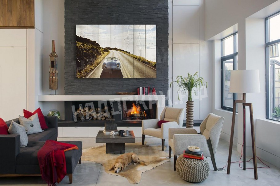 Стеклянный камин