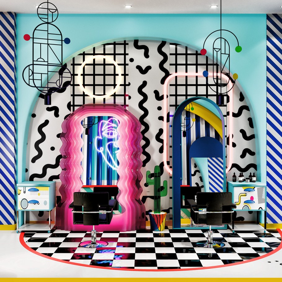 Мемфис интерьер