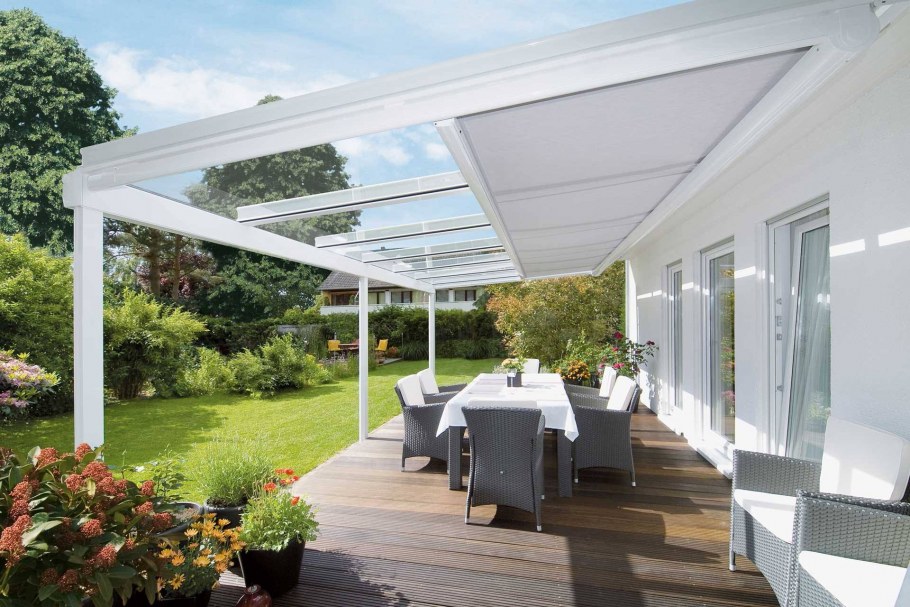 Терраса пергола с поликарбонатом