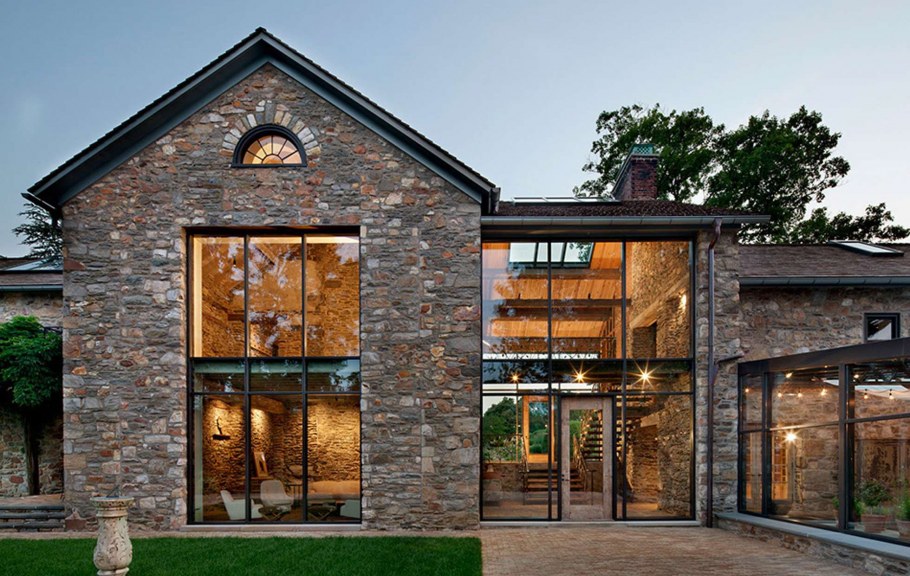 Загородный дом в стиле лофт экстерьер