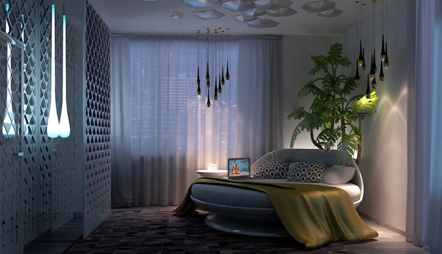 Ванная в футуристичном стиле