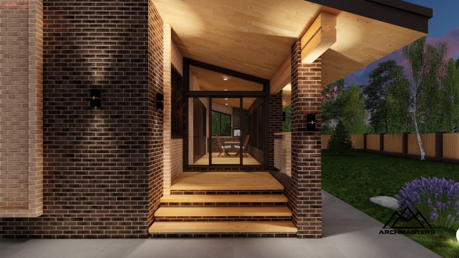 Терраса из клинкерного кирпича