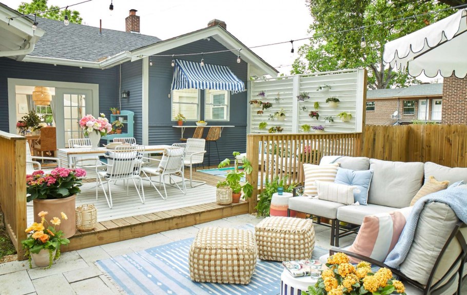 Летняя веранда на даче отдельно стоящая