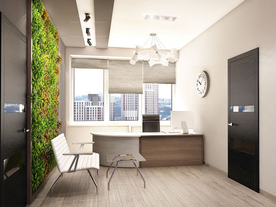 Интерьер офиса ресепшен