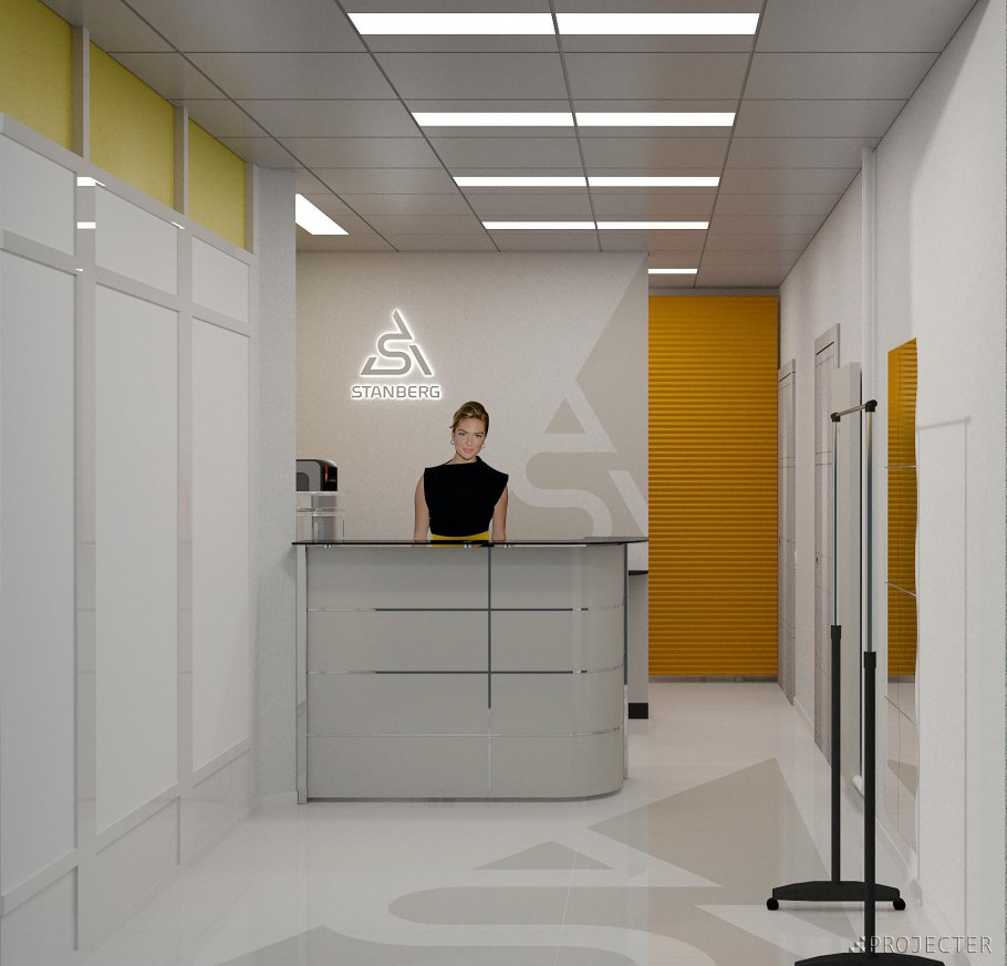 Интерьер приемной в офисе