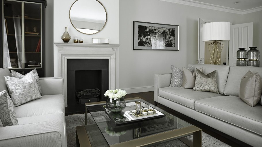 Акцентный цвет в гостиной