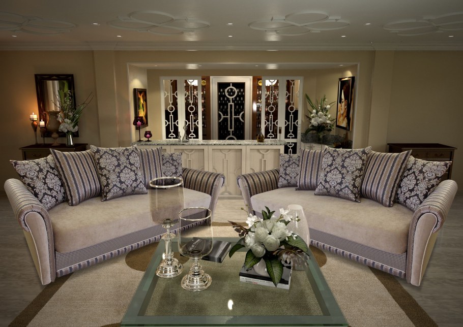 Мягкая мебель интерьер Холл