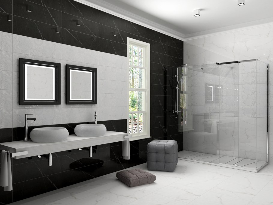 Плитка microcemento Blanco 30x90