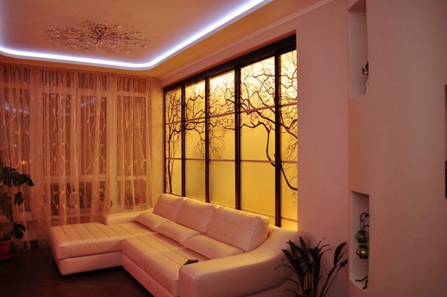 Декоративное окно в интерьере