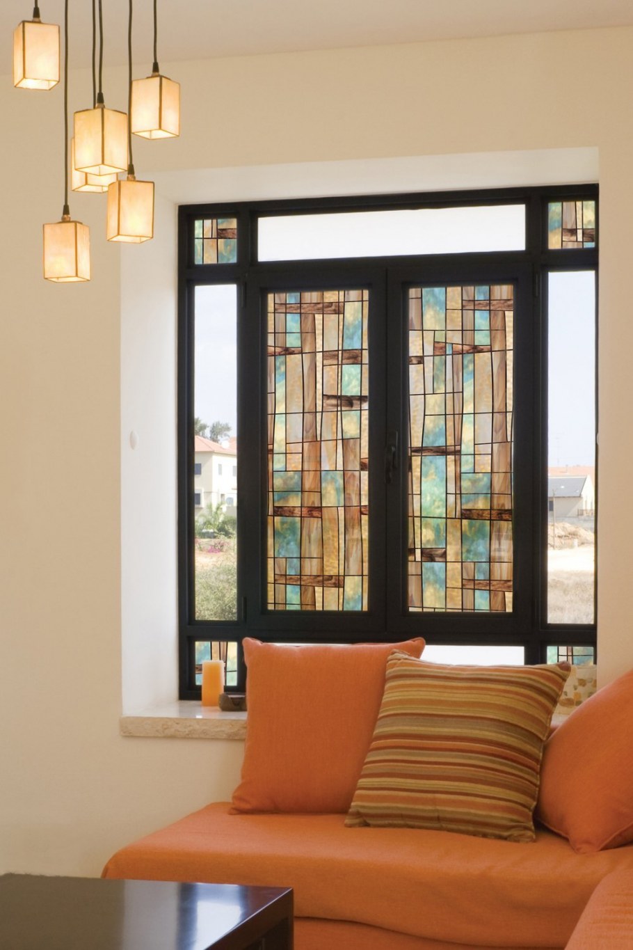 Стеклоблоки в интерьере лофт