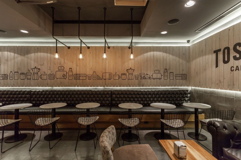 Нестандартный интерьер кафе