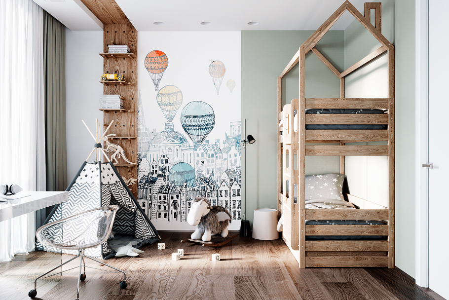 Волков интерьер детской