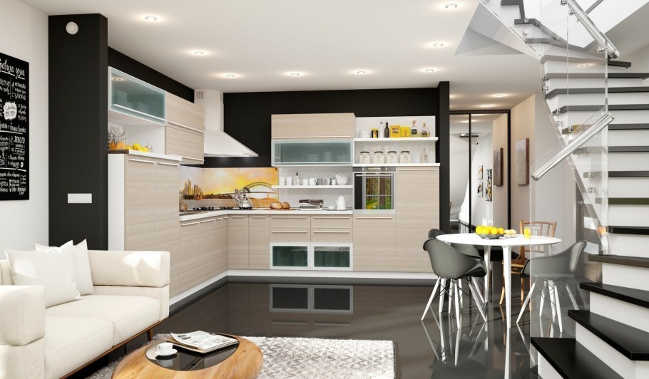 Встроенный кухонный гарнитур