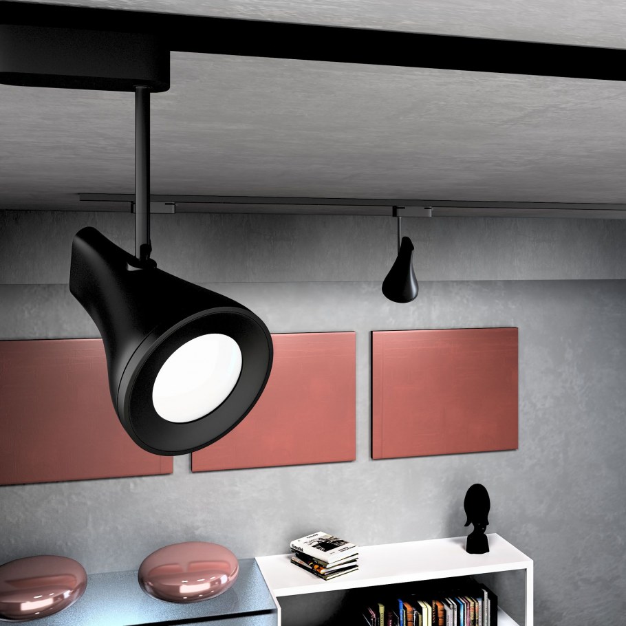 Трековый светильник Hardi черный 9w 4200k