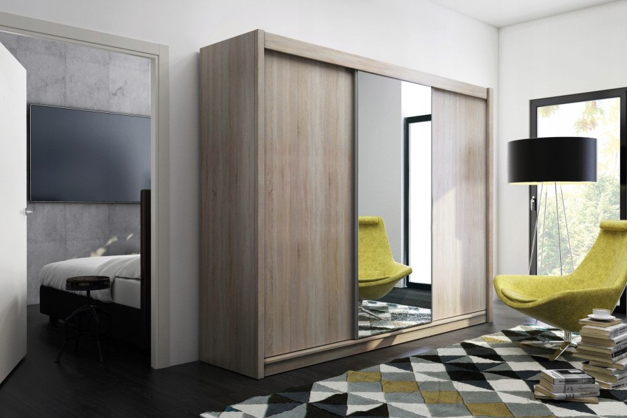 Широкий шкаф купе