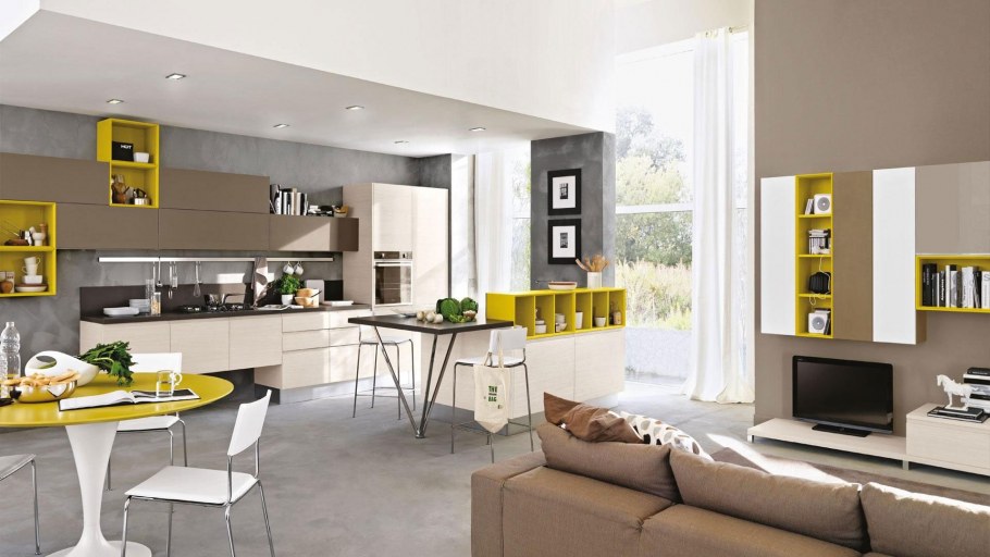 Цветовые решения для кухни-гостиной