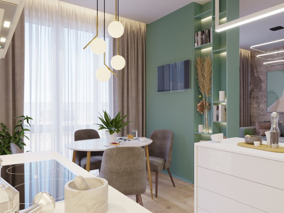 Интерьер обеденной зоны в современном стиле