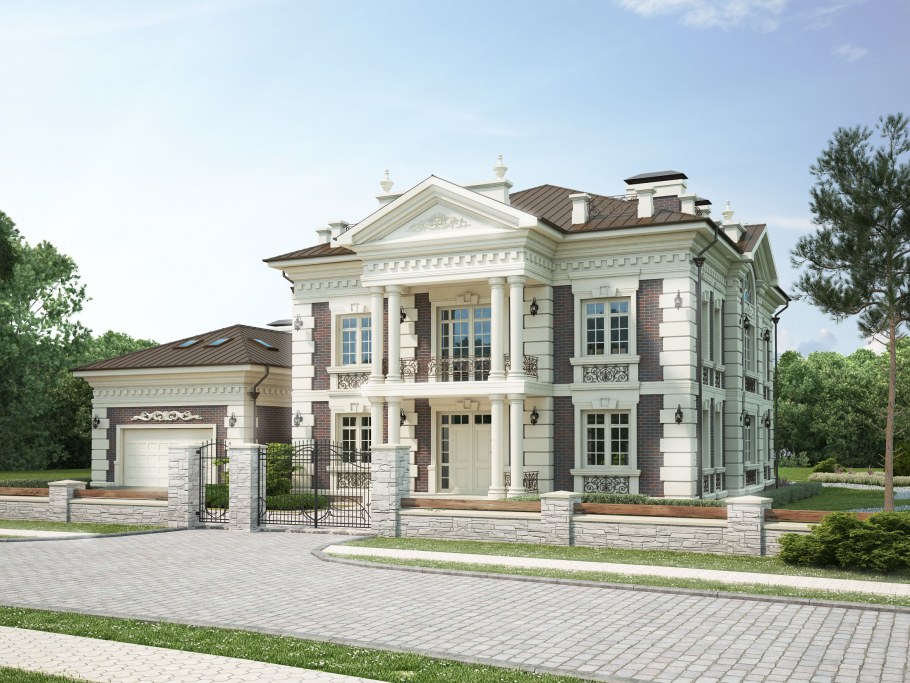 Коттедж в стиле классицизм