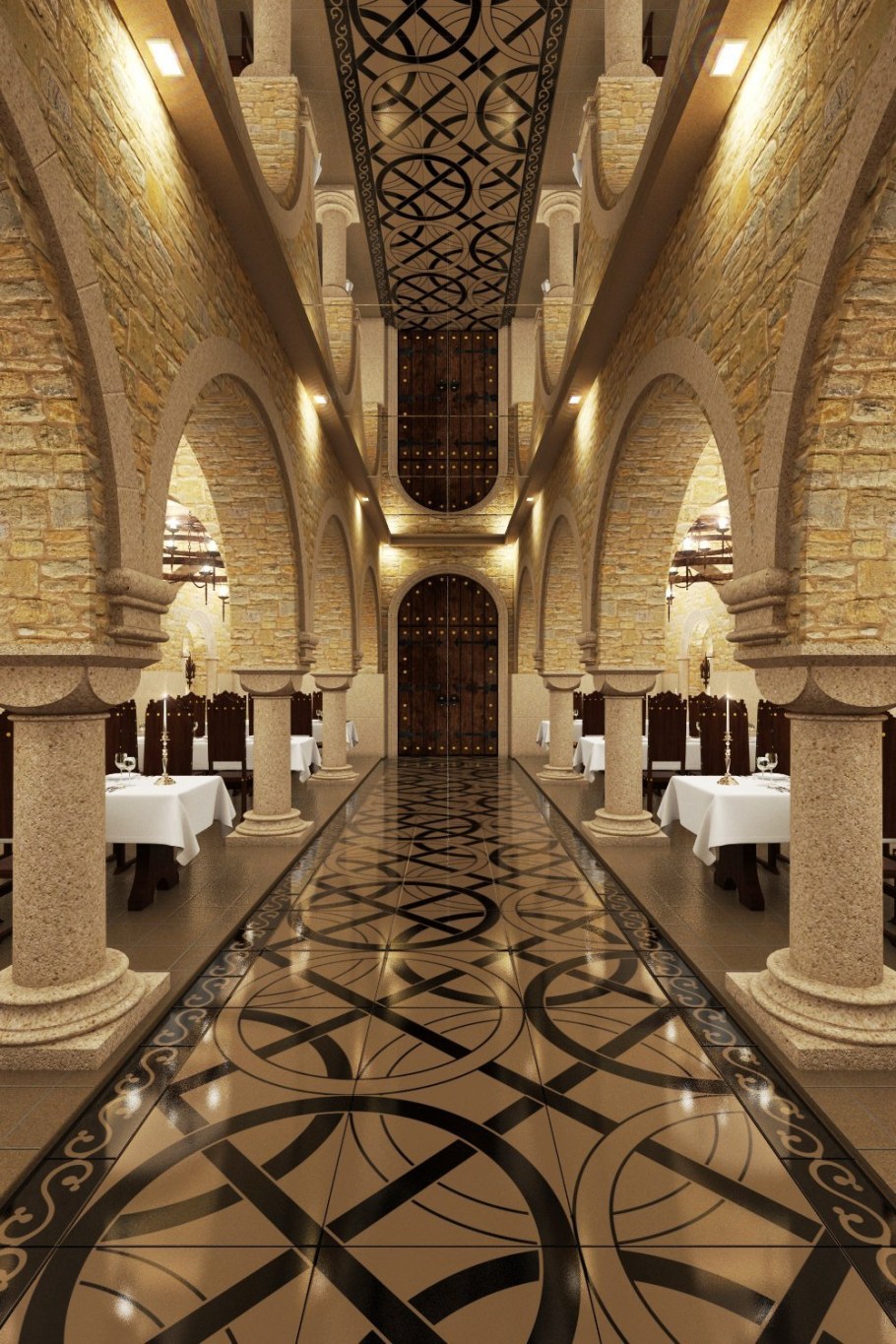 Романский стиль в интерьере