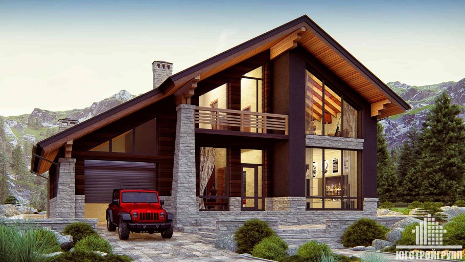Дом Шале проекты двухэтажных домов 150 кв.м