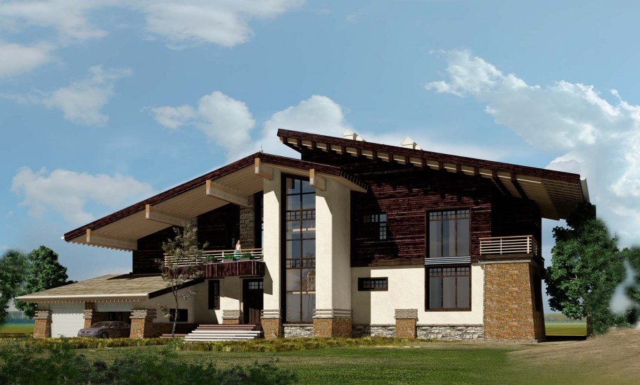 Дом в стиле Шале усадьба Зайцева