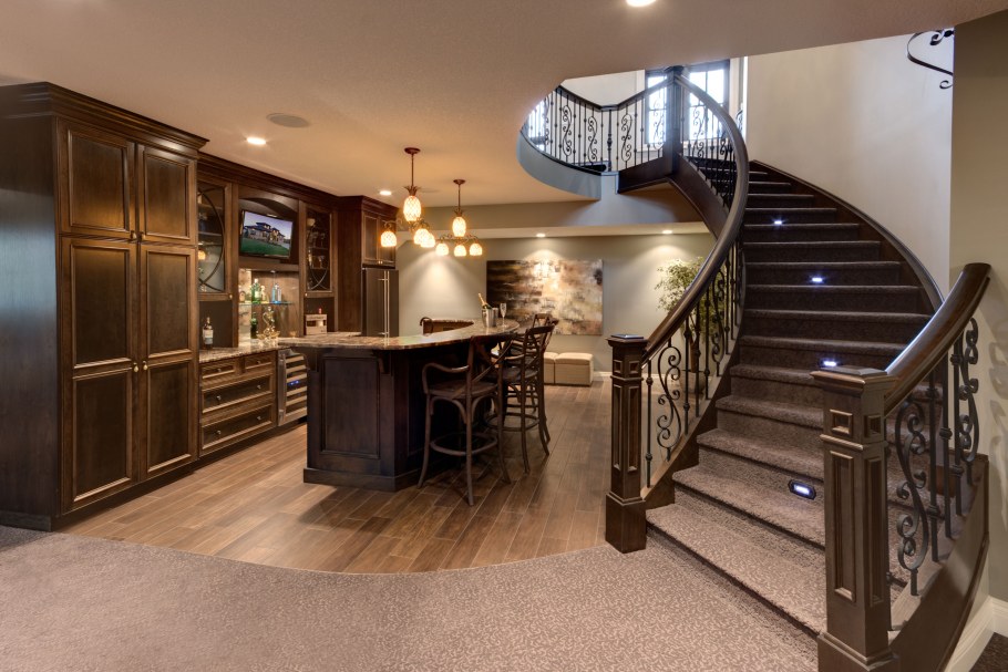 Загородный дом лестница интерьер