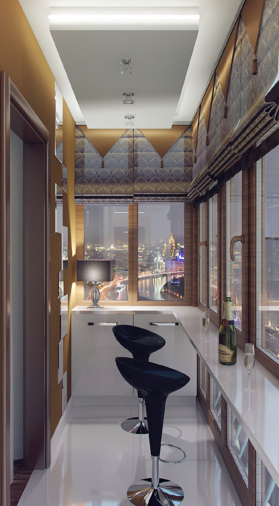 Барная стойка на балконе