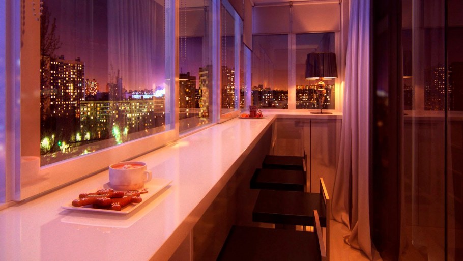 Панорамная лоджия в хрущёвке