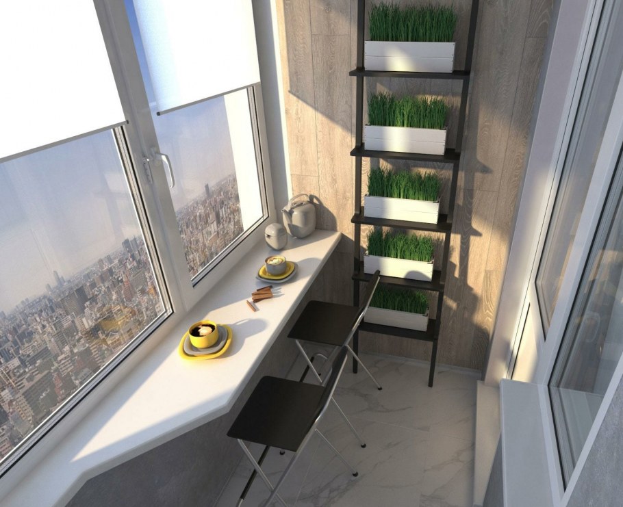 Лоджия от пола до потолка