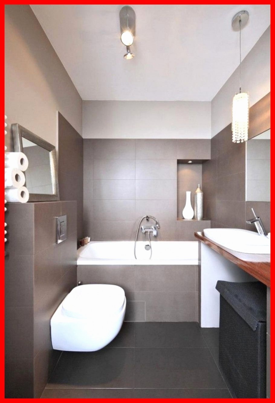 Ванна коричневого цвета и серого