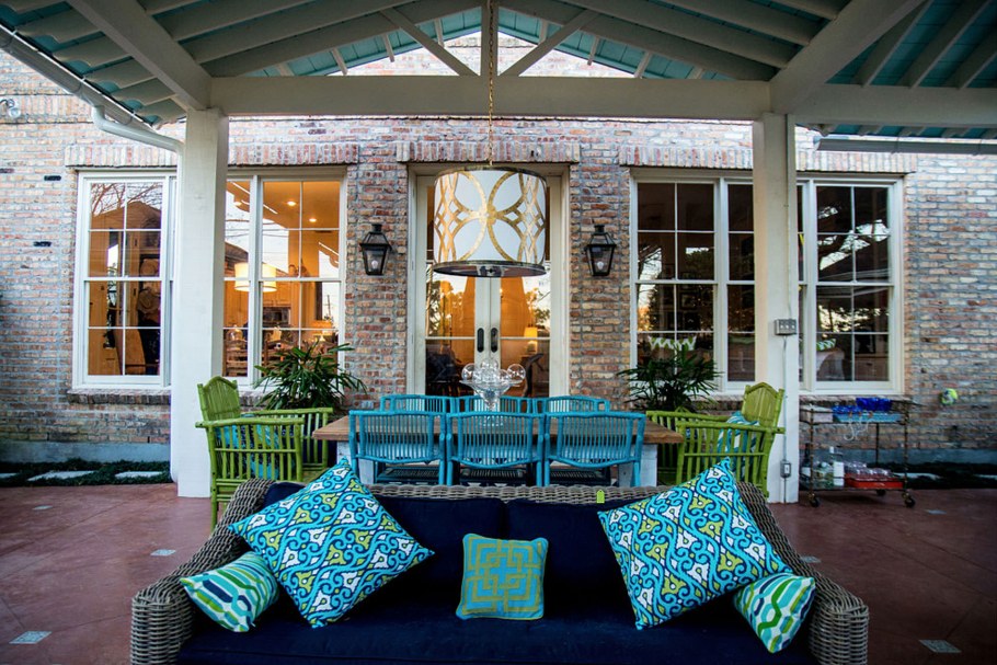 Летняя терраса в морском стиле