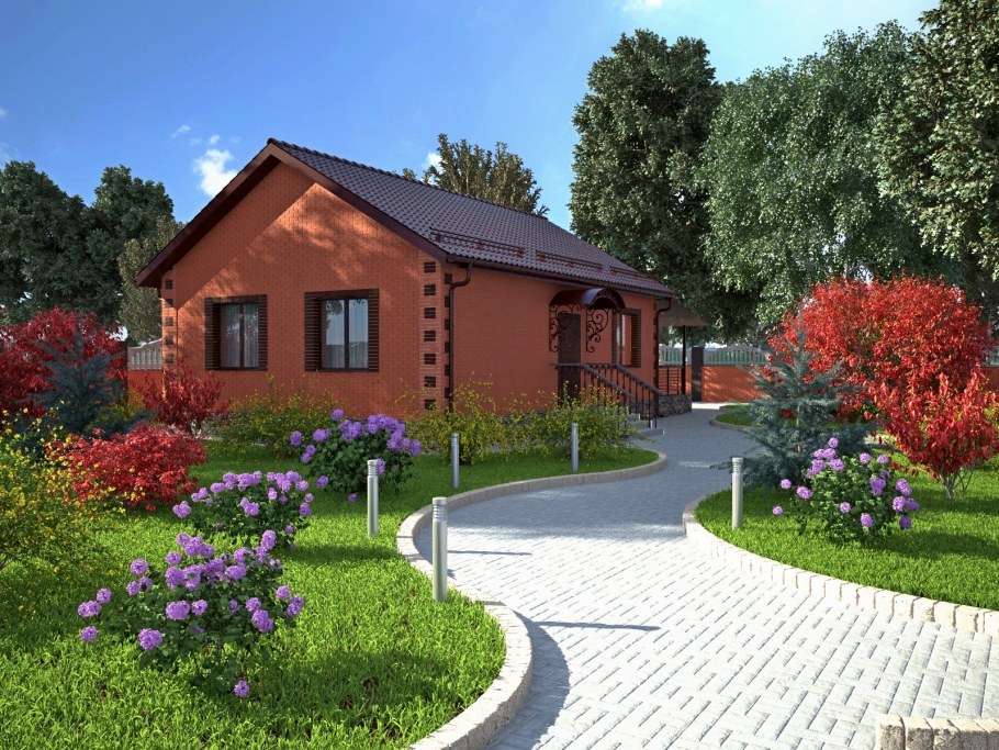 Маленький кирпичный домик