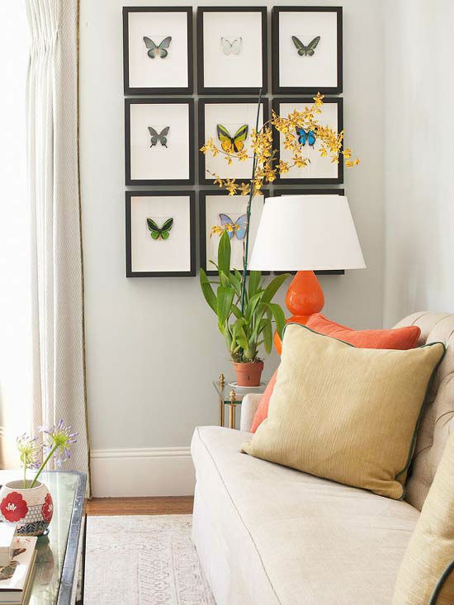 Украшение интерьера фотографиями