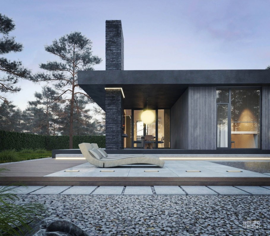 Коттедж в стиле Минимализм