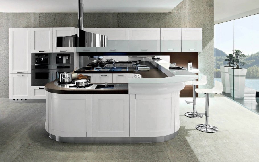 Модные дорогие кухни