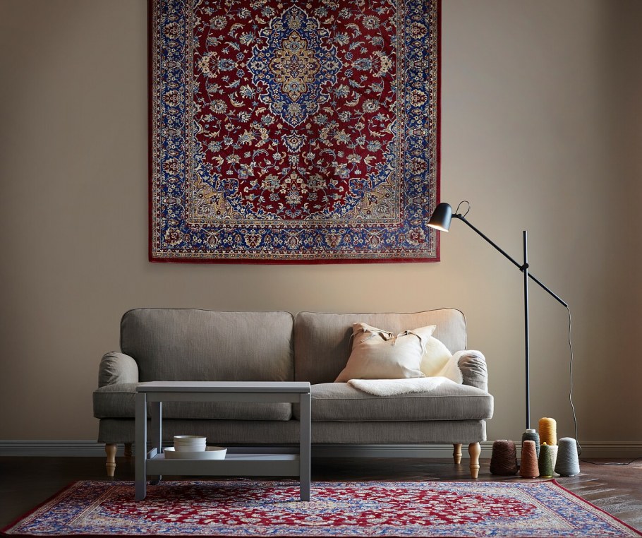 Ветбэк ковер, короткий ворс, разноцветный, 80x180 см