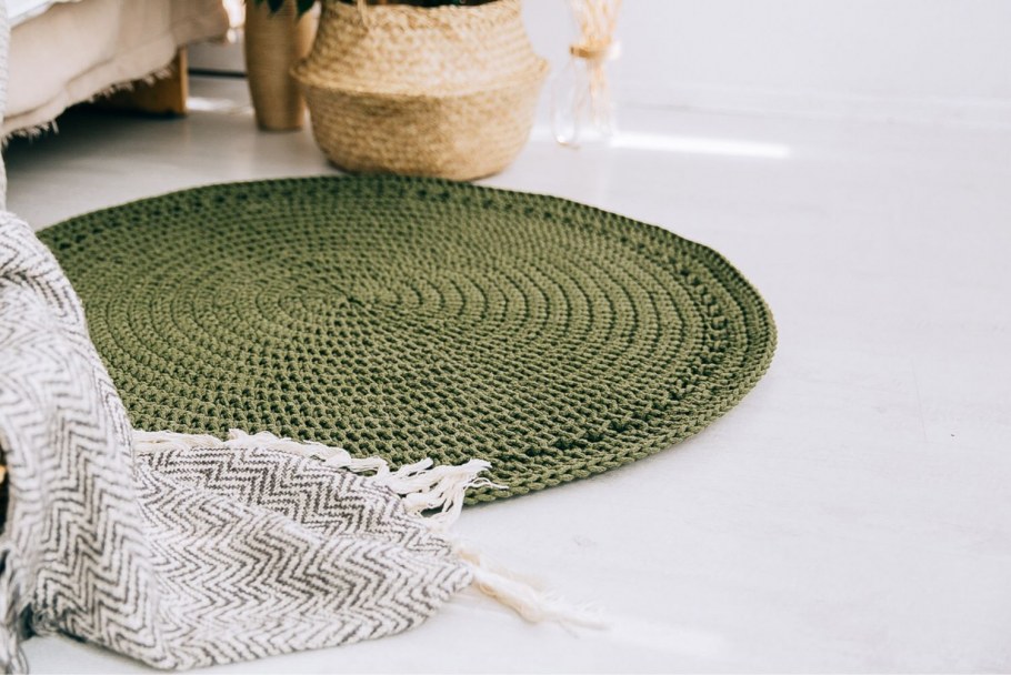 Ковер из хлопкового шнура