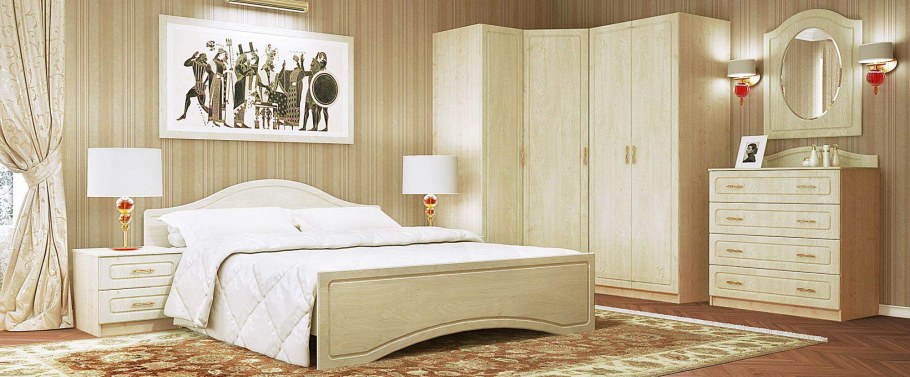 Спальный гарнитур Афина 4 клен
