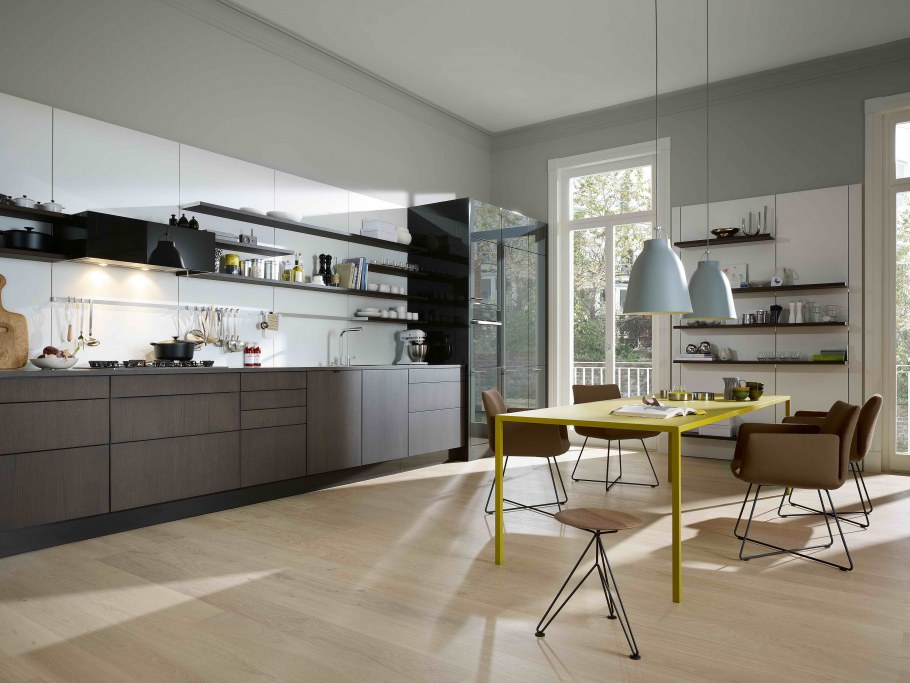 Кухня графит в стиле лофт