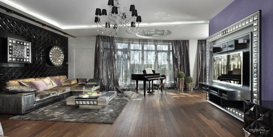 Интерьер арт деко гламур гостиная