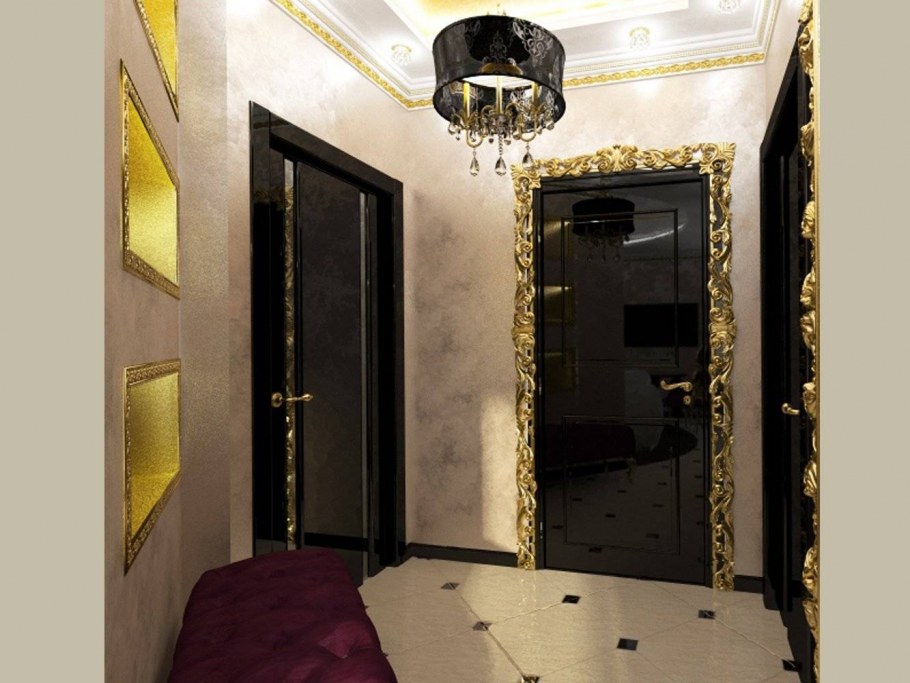 Маленькая прихожая в стиле арт деко