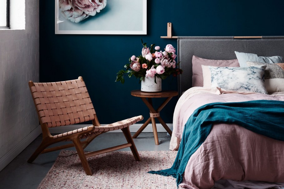 Интерьер в синих приглушенных оттенках