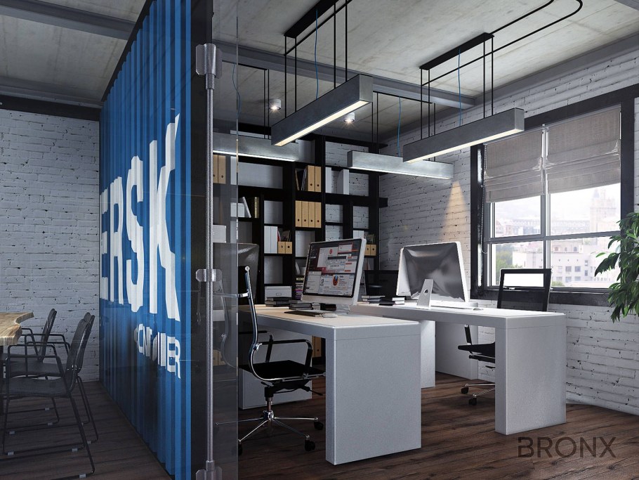 Планировка офиса лофт