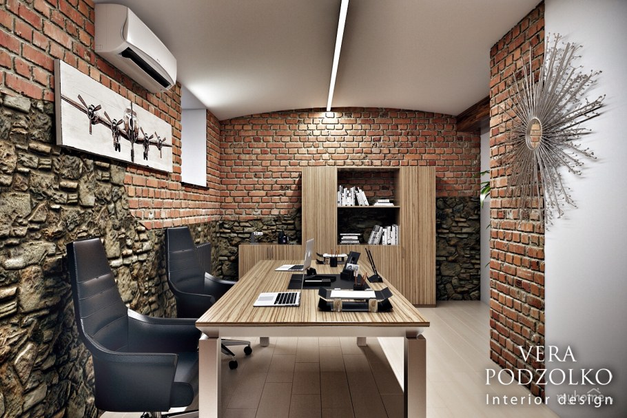 Кабинет руководителя в стиле лофт