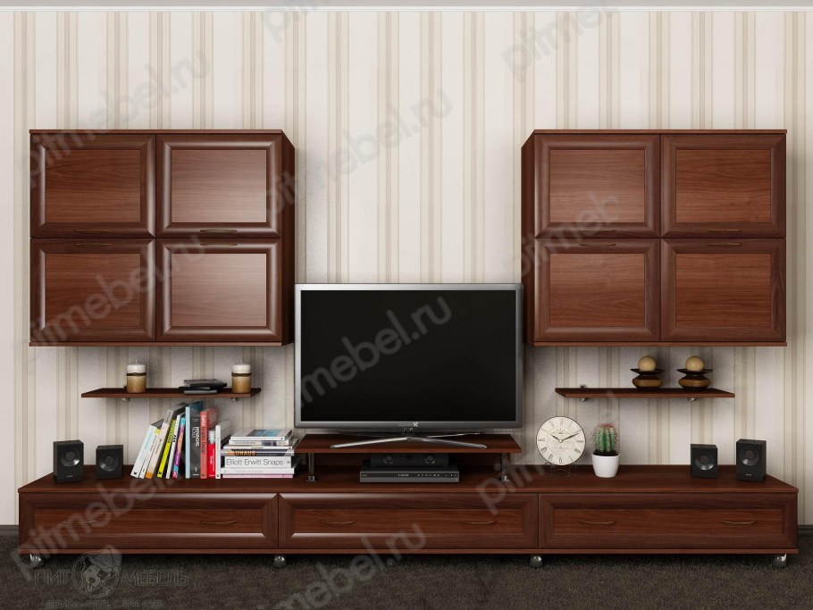 Итальянские гостиные классика цвет венге