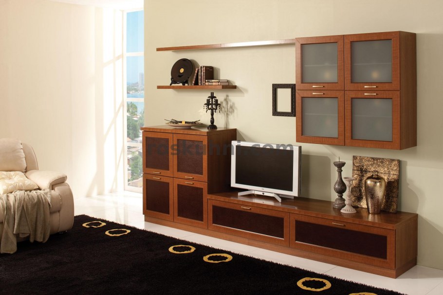 Модульная гостиная орех